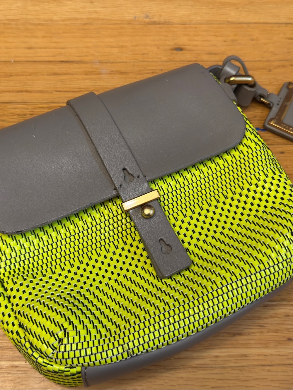 Marc by Marc Jacobs Neon Woven Leather Crossbody